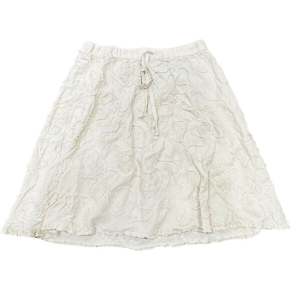 MAX STUDIO Khaki A Line Embroidery NWT Fully Lined Size Large $78 MSRP - Picture 2 of 10